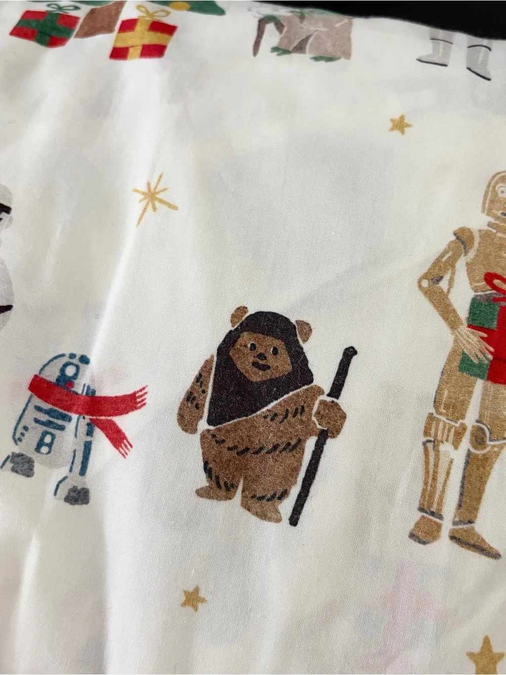 Christmas Star Wars Sheet Set - Queen - Pottery Barn - brand new!